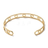 304 Stainless Steel Open Cuff Bangles BJEW-P307-05G-3