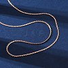 Brass Link Chain Necklaces for Women NJEW-D302-13RG-5