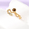 304 Stainless Steel Cuff Open Rings for Women GG-CBA7994-03G-08-2
