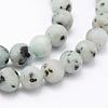 Natural Sesame Jasper/Kiwi Jasper Beads Strands G-F518-18-8mm-3