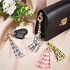 9pcs 9 colors PU Imitation Leather Tassel Pendants FIND-WR0005-86-5