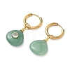 Stainless Steel with Natural & Synthetic Mixed Gemstone Dangle Earrings EJEW-JE07521-4