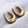 Ion Plating(IP)  304 Stainless Steel Hoop Earrings EJEW-A059-03G-3