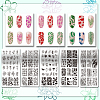 Stainless Steel DIY Nail Art Templates MRMJ-WH0098-011-3
