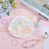 50Pcs Luminous Acrylic Bead Frame OACR-SP0001-09-4