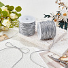2 Rolls Polyester Metallic Elastic Round Cord OCOR-CY0003-50B-4