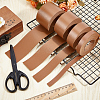 2M PVC Double Face Imitation Leather Ribbons SRIB-WH0011-127D-04-4