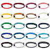ANATTASOUL 20Pcs 20 Colors Braided Rope Polyester Cord Bracelets Set BJEW-AN0001-49-1