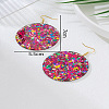 Acrylic Glitter Dangle Earrings for Women FS-WGAA719-04-1