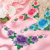 Gorgecraft 6Pcs 3 Color Peony Pattern Cloth Computerized Embroidery Iron On/Sew On Patches PATC-GF0001-13-4