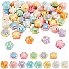 52Pcs 13 Styles UV Plating Acrylic Beads OACR-AR0001-26-1