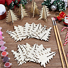 4 Styles Christmas Theme Unfinished Wood Solid Display Decorations DJEW-WH20002-21A-4