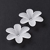6-Petal Transparent Acrylic Bead Caps LS-X-OACR-A017-14-3