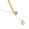 Brass Lariat Necklaces NJEW-JN03000-1