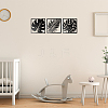 3Pcs Leaf Acrylic Mirror-Like Wall Stickers DIY-WH0304-722C-4