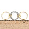 Brass Micro Pave Cubic Zirconia Finger Rings RJEW-D325-01PG-08-6