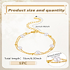 1Pc Brass Multi-strand Bracelets BJEW-LP0015-16-2