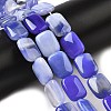 Natural Striped Agate/Banded Agate Beads Strands G-B137-B01-01E-2