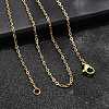 Ion Plating(IP) 304 Stainless Steel Cable Chain Necklaces NJEW-E026-04G-B-4
