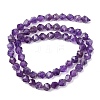 Faceted Natural Amethyst Beads Strands G-K066-09-6mm-5