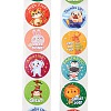 8 Styles Self-Adhesive Paper Cartoon Reward Stickers DIY-A049-01B-1