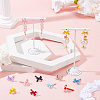 48Pcs 8 Colors Alloy Stud Earring Findings EJEW-SP0001-22-4