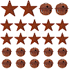 40Pcs 2 Styles Iron Pendants IFIN-CN0001-01-1