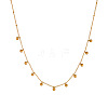 304 Stainless Steel Round Ball Tassel Bib Necklaces for Women FS-WG5B7A4-02-2