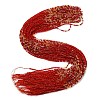 Transparent Gradient Color Glass Beads Strands GLAA-H021-01A-30-2