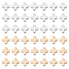 500Pcs 2 Colors CCB Plastic Beads CCB-TA0001-18-3