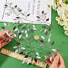 Iron Leaves Branch  Wall Decorations AJEW-WH0513-30A-3