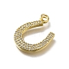 Brass Micro Pave Cubic Zirconia Pendants KK-C090-08C-G-2