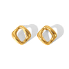 Simple Stainless Steel Stud Earrings RJ6246-1-3