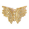 304 Stainless Steel with Rhinestone Big Pendants RB-OY001-29G-01-1