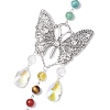 Alloy Hollow Butterfly Pendant Decoration HJEW-TA00227-4