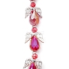 Angel Fairy Shape Electroplate Transparent Glass Beads Strands AJEW-JB01174-4