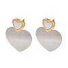 Titanium Steel Stud Earrings for Women EJEW-C110-14GP-1