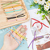 GOMAKERER 12Pcs 12 Colors Polyester Cord Bracelet Making MAK-GO0001-01-3