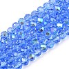 Electroplate Glass Beads Strands LS-EGLA-A044-T4mm-L14-1