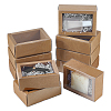 Kraft Paper Cardboard Gift Drawer Boxes CON-WH0085-129A-1