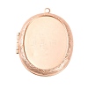 Rack Plating Brass Locket Pendants KK-K277-09RG-1