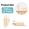 50Pcs Brass Pendants KK-DC0004-21-2