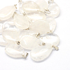 Teardrop Natural Quartz Crystal Pendants G-Q368-08-1