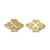 Brass Micro Pave Clear Cubic Zirconia Connector Charms KK-E068-VB338-1