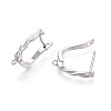 Brass Hoop Earring Findings KK-N267-29P-3