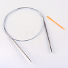 Steel Wire Stainless Steel Circular Knitting Needles and Random Color Plastic Tapestry Needles TOOL-R042-800x3.5mm-1