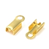 Rack Plating Brass Folding Crimp Ends KK-M269-21G-2