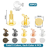 Unicraftale DIY Blank Dome Brass Cufflinks Making Kit DIY-UN0056-01-3