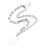 304 Stainless Steel Paperclip Chains & Cable Chain Jewelry Sets SJEW-K153-16P-2