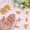 20Pcs 3 Styles Zinc Alloy Open Back Bezel Pendants FIND-SP0005-70-3